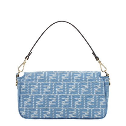 Baguette
Blue Denim Effect FF Jacquard Bag - Image 2
