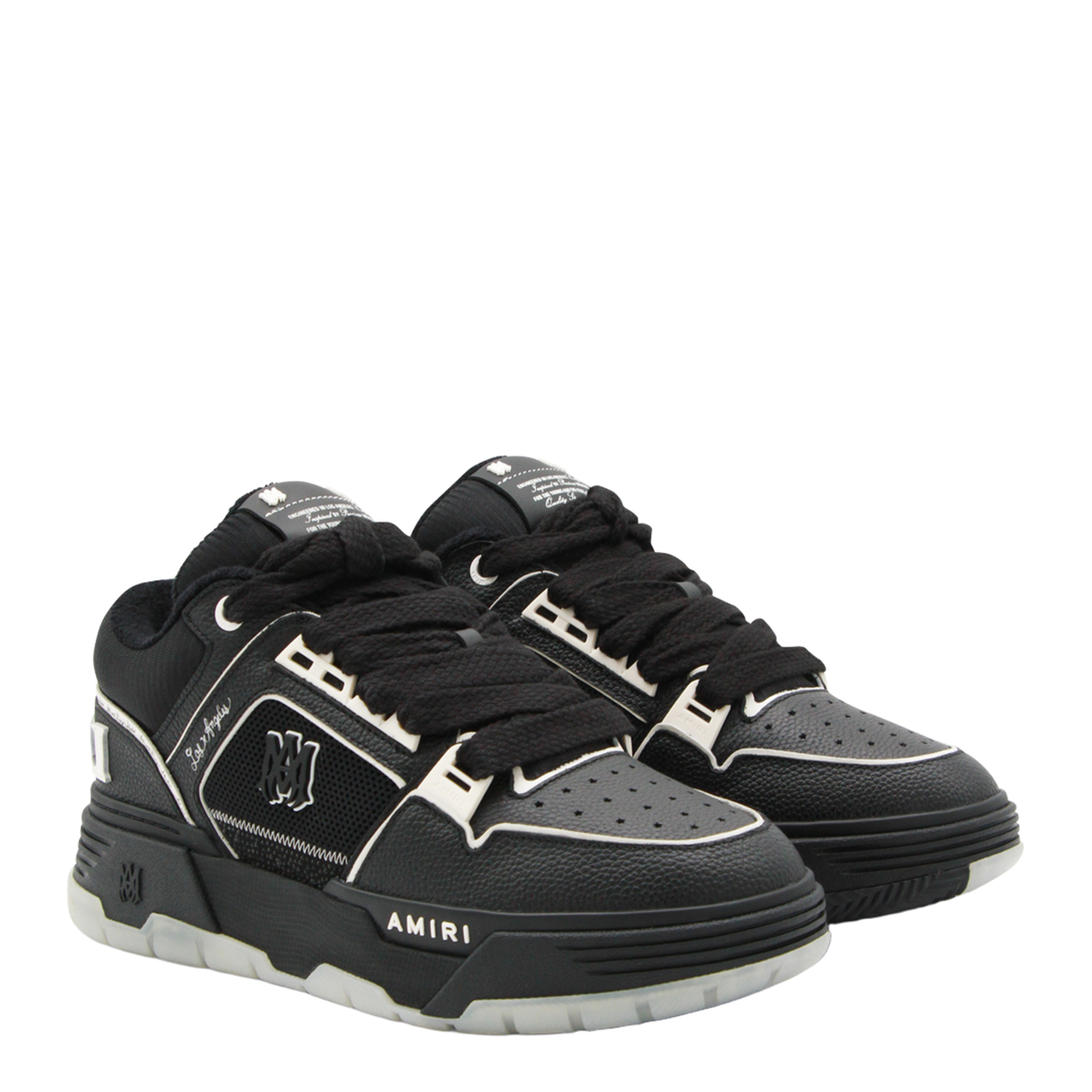 Leather Mesh Sneakers - Image 3