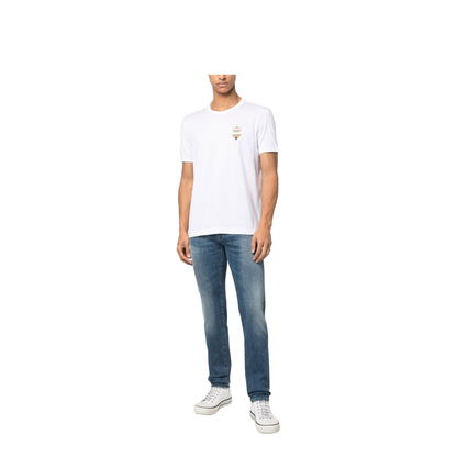 Cotton Jersey T-Shirt with Lurex Embroidery - Image 4