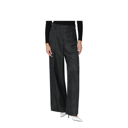 Black Jacquard Trousers - Image 1