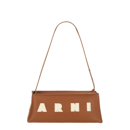 Museo Compact Baguette Bag Calfskin - Moca/Ivory - Image 1