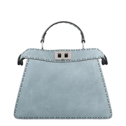 Peekaboo ISeeU Small Cuoio Romano Leather Light Blue - Image 5