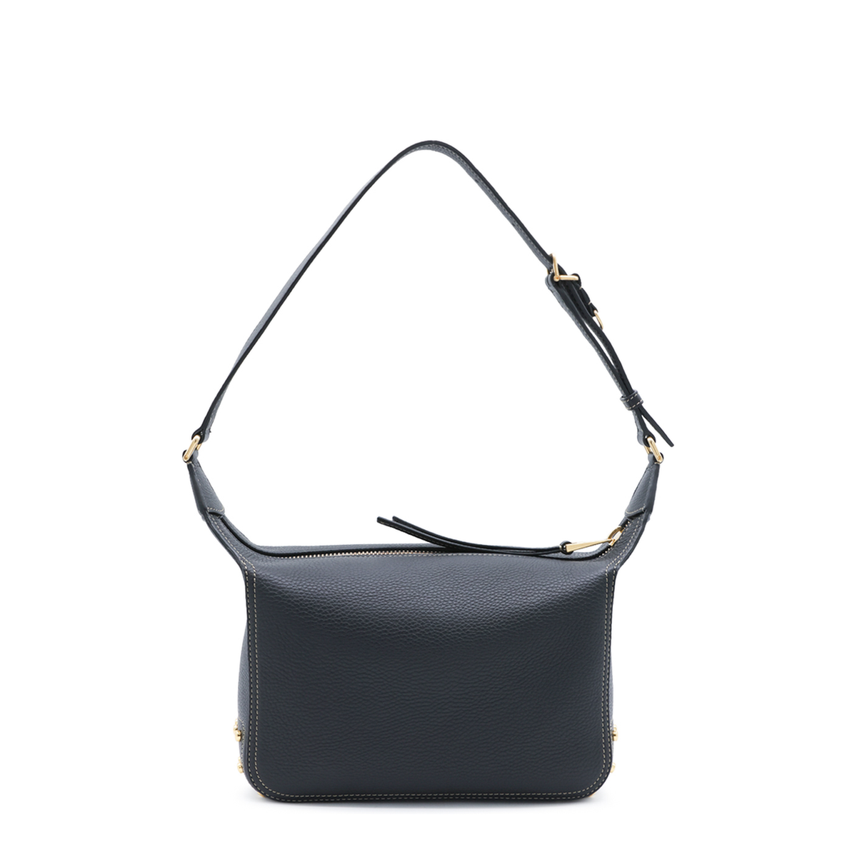 Mini Calf Leather Shoulder Bag - Black - Image 5