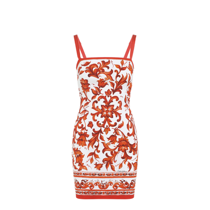 Charmeuse Maiolica Mini Dress - Image 3