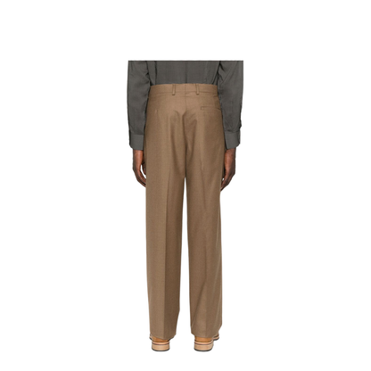 Brown Front Slash-Pockets Trousers - Image 3