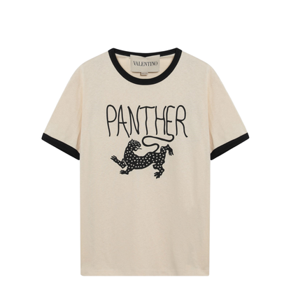 Beige Cotton T-Shirt - Image 1