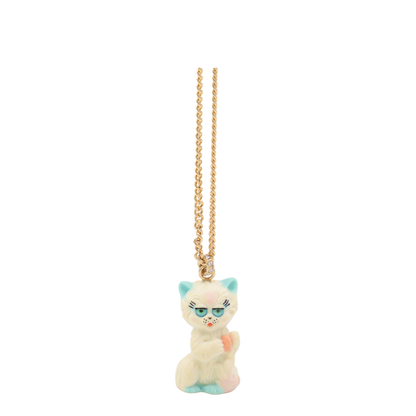 Chain Necklace with Le Chat de la Maison Pendant - Image 3