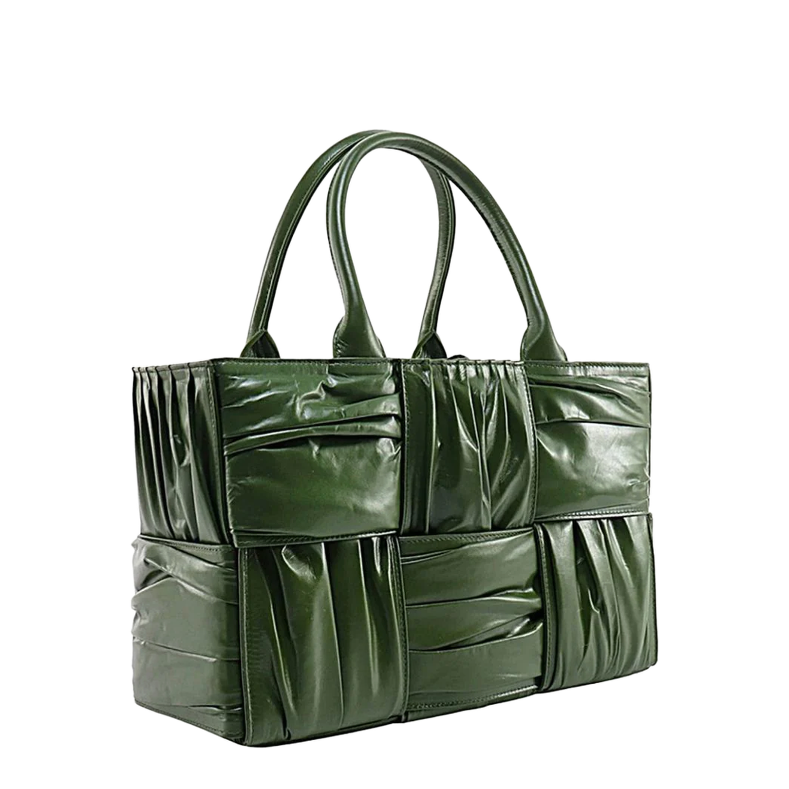 Arco Leather Tote Bag Green - Image 2