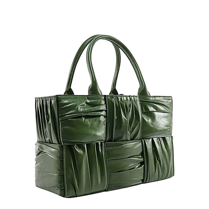 Arco Leather Tote Bag Green - Image 2