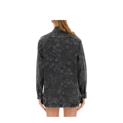 Ollie Boyfriends Shirt with Laser Flowers - Image 3