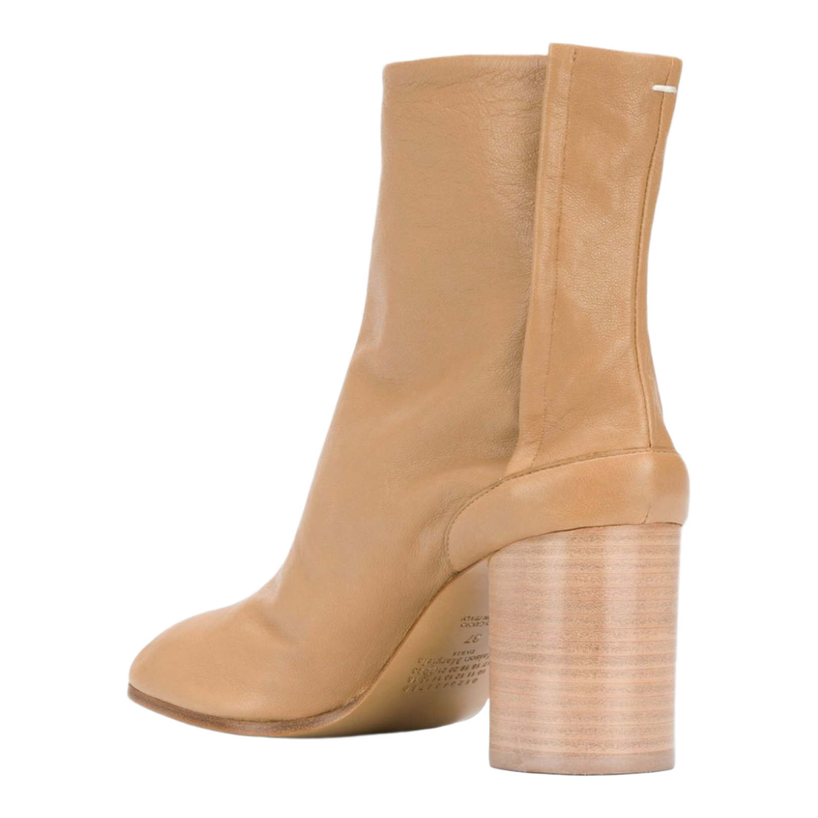 Brown Leather Tabi Ankle Boots - Image 13