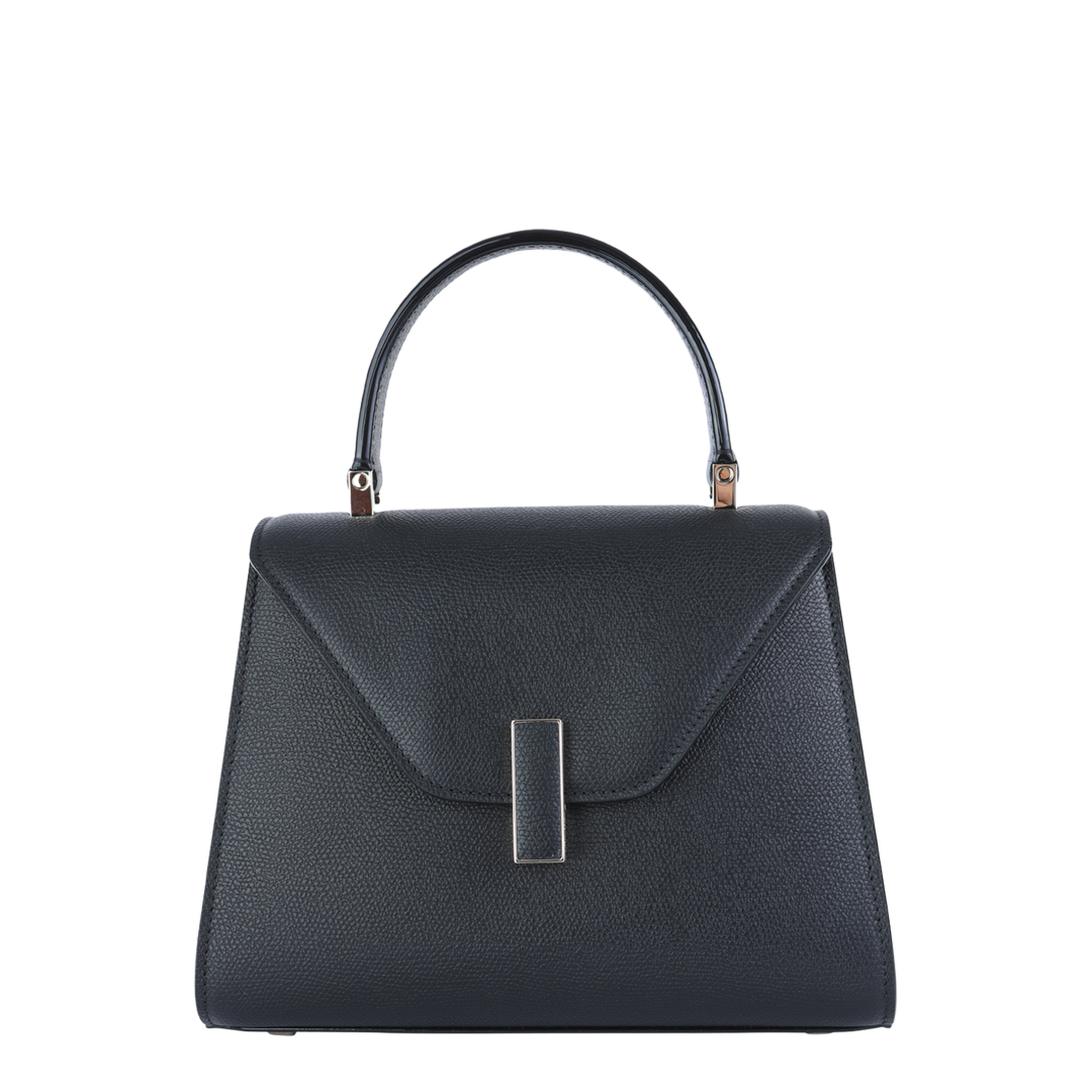 Iside Mini Millepunte Calf Leather Top Handle Bag - Black - Image 5