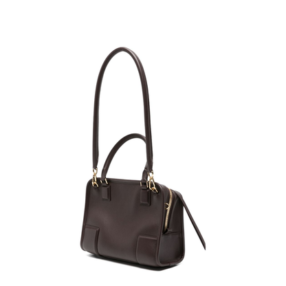 Amazona Small Calfskin Handbag - Dark Chestnut - Image 3