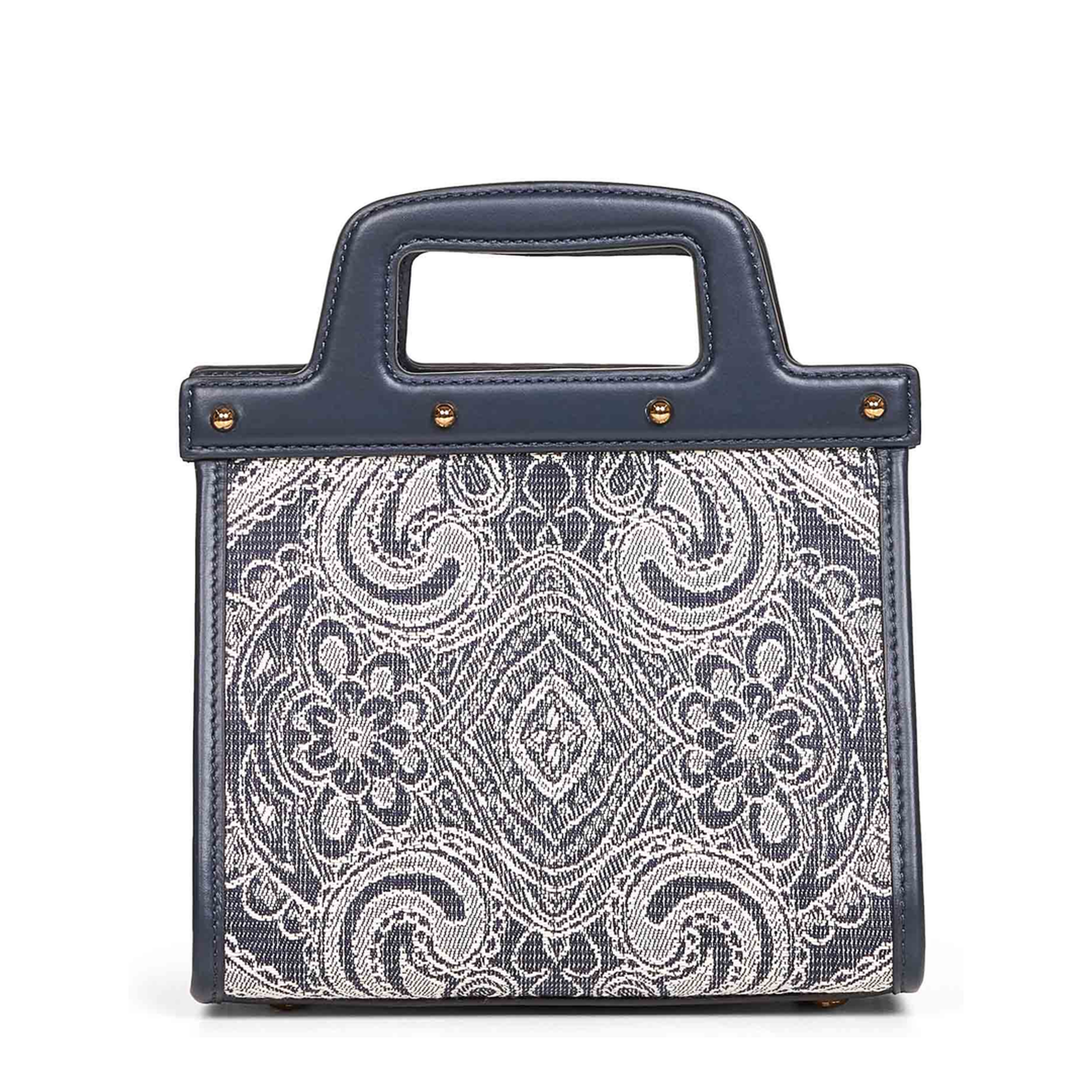 Dark Blue Denim Lovtter Small Shopping Bag - Image 3