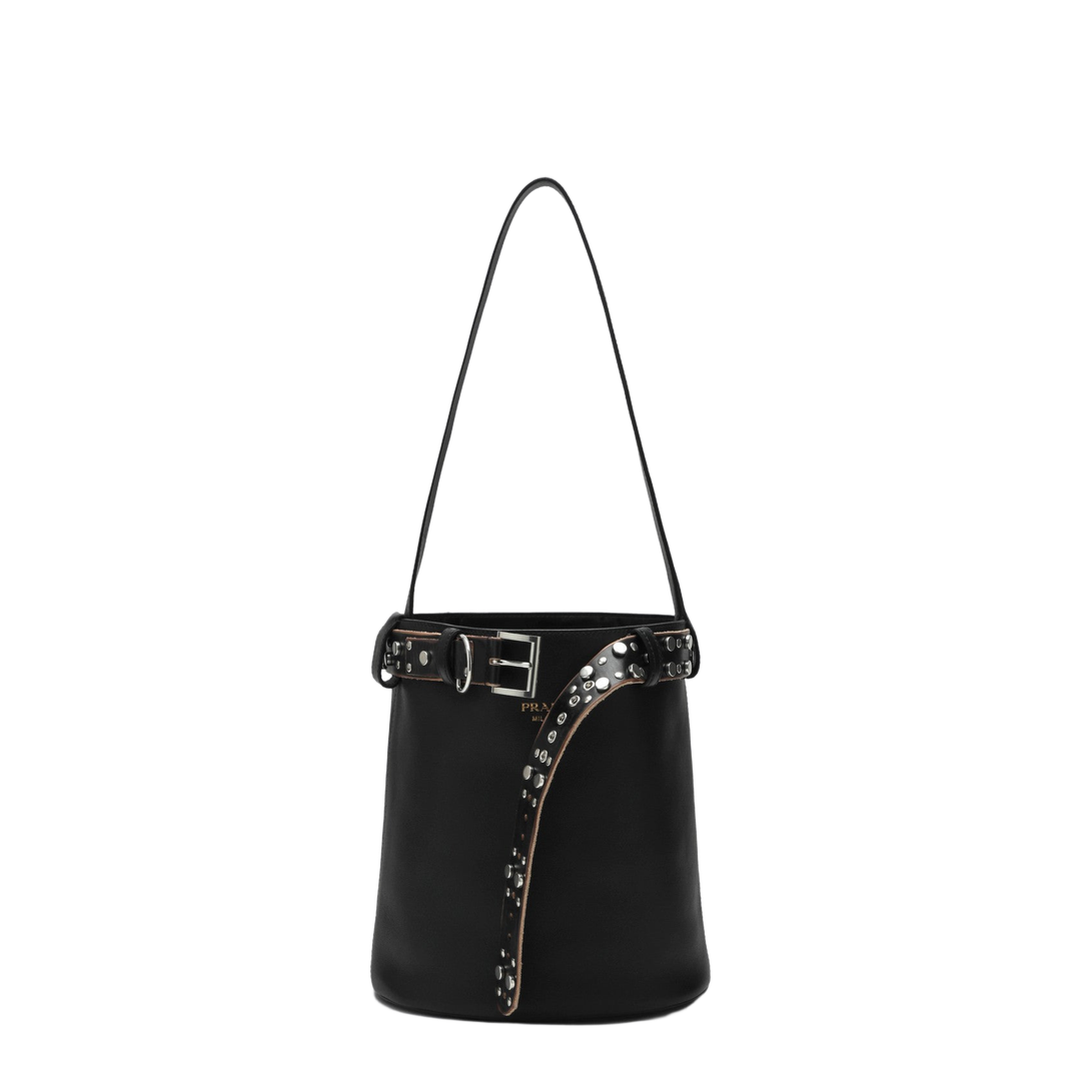 Bucket Bag with Studded Belt - Image 1