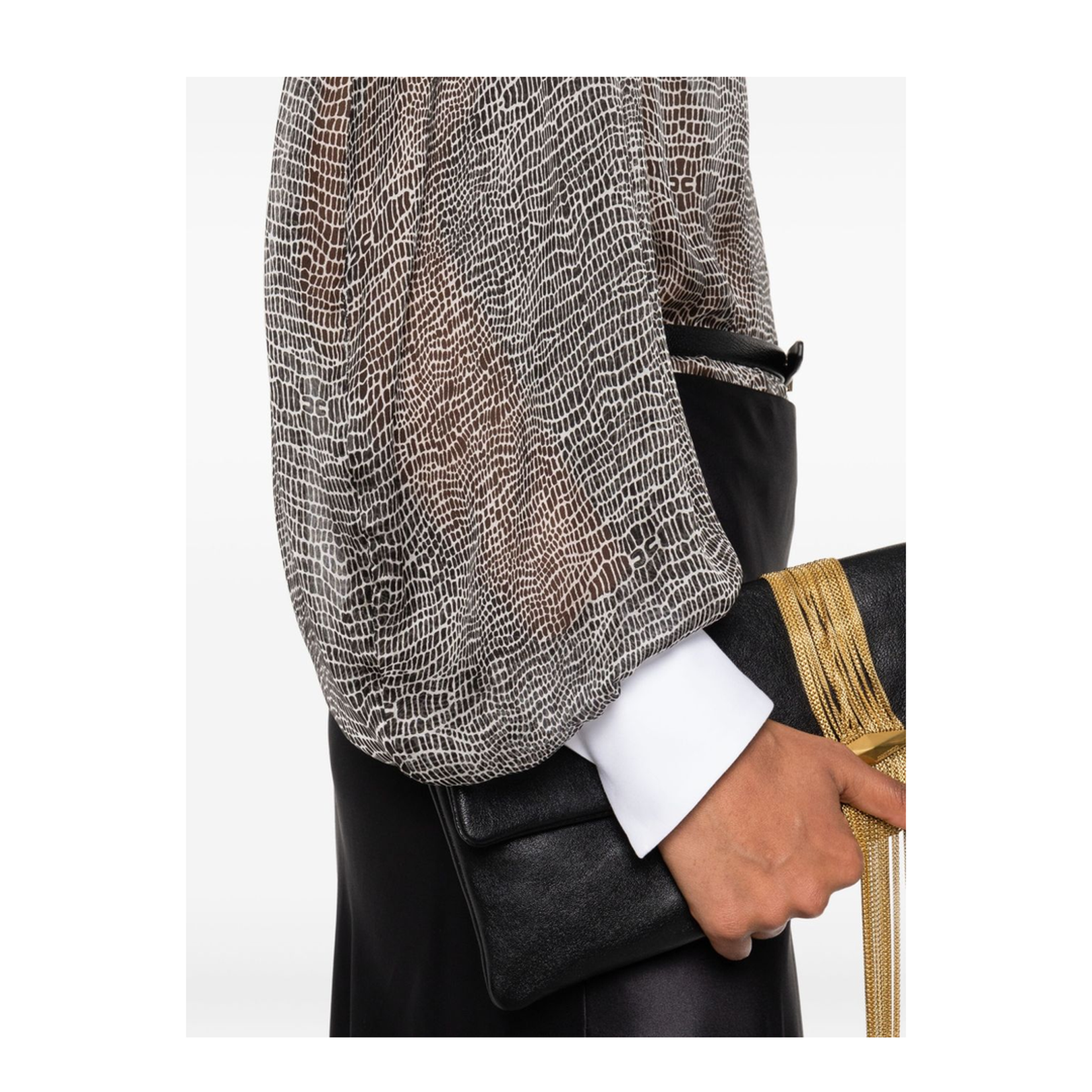 Silk Shirt Bodysuit - Image 5