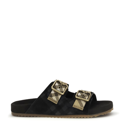 Urchin Suede Check Sandals - Image 1