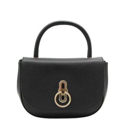 Amberley Small Supple Smooth Leather Top Handle Bag - Black - Image 2