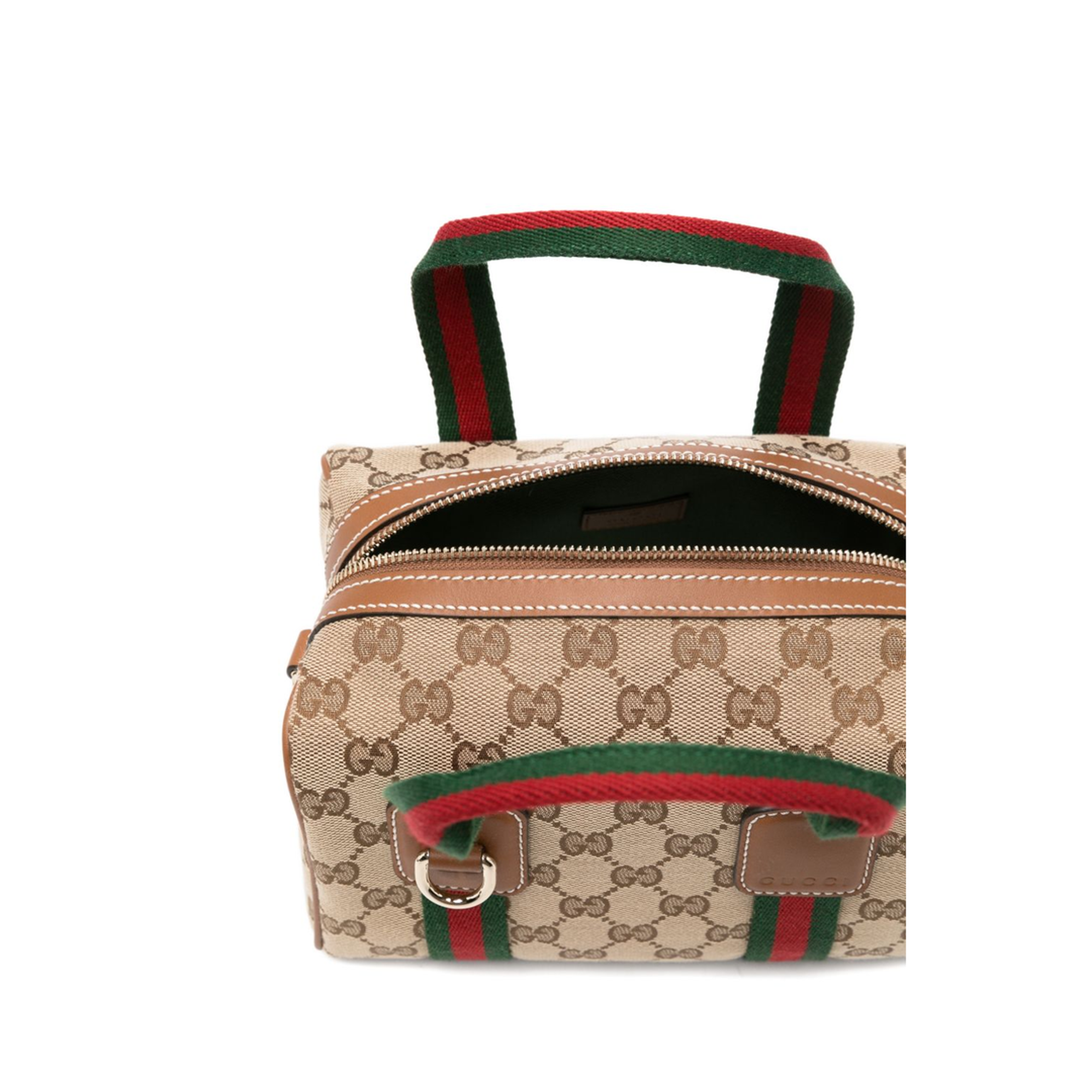 GG Supreme Mini Canvas Top Handle Bag - Beige - Image 4