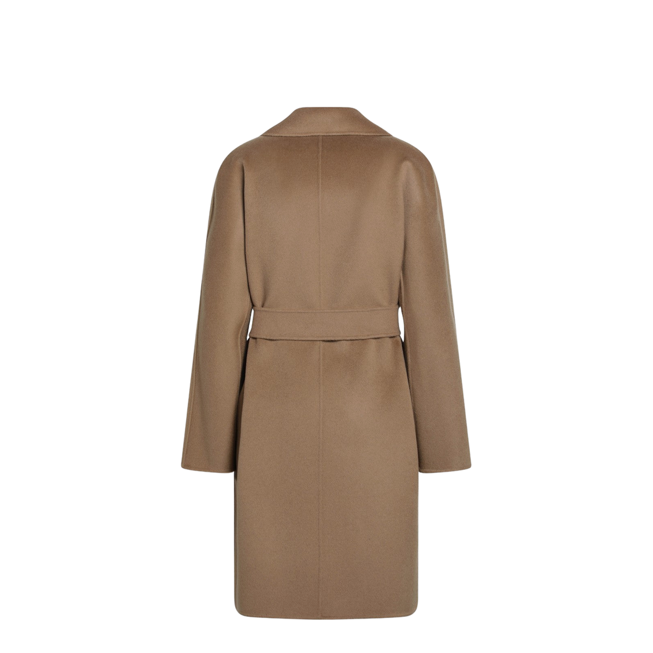 Camel Wrap Coat in Cashmere and Wool - Image 2