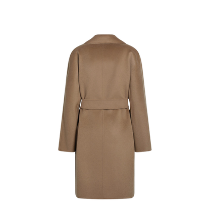 Camel Wrap Coat in Cashmere and Wool - Image 2