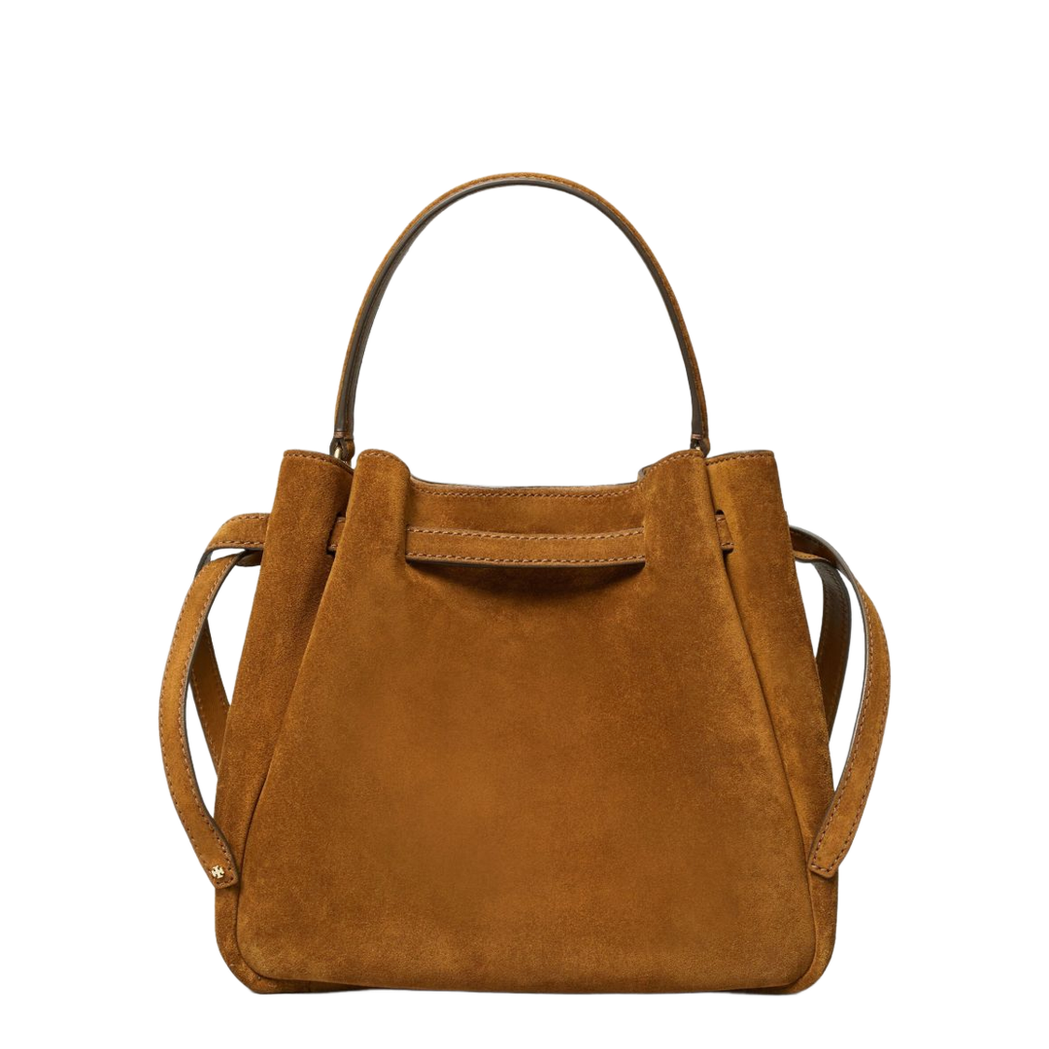 Romy Suede Bucket Bag - Caramel - Image 4