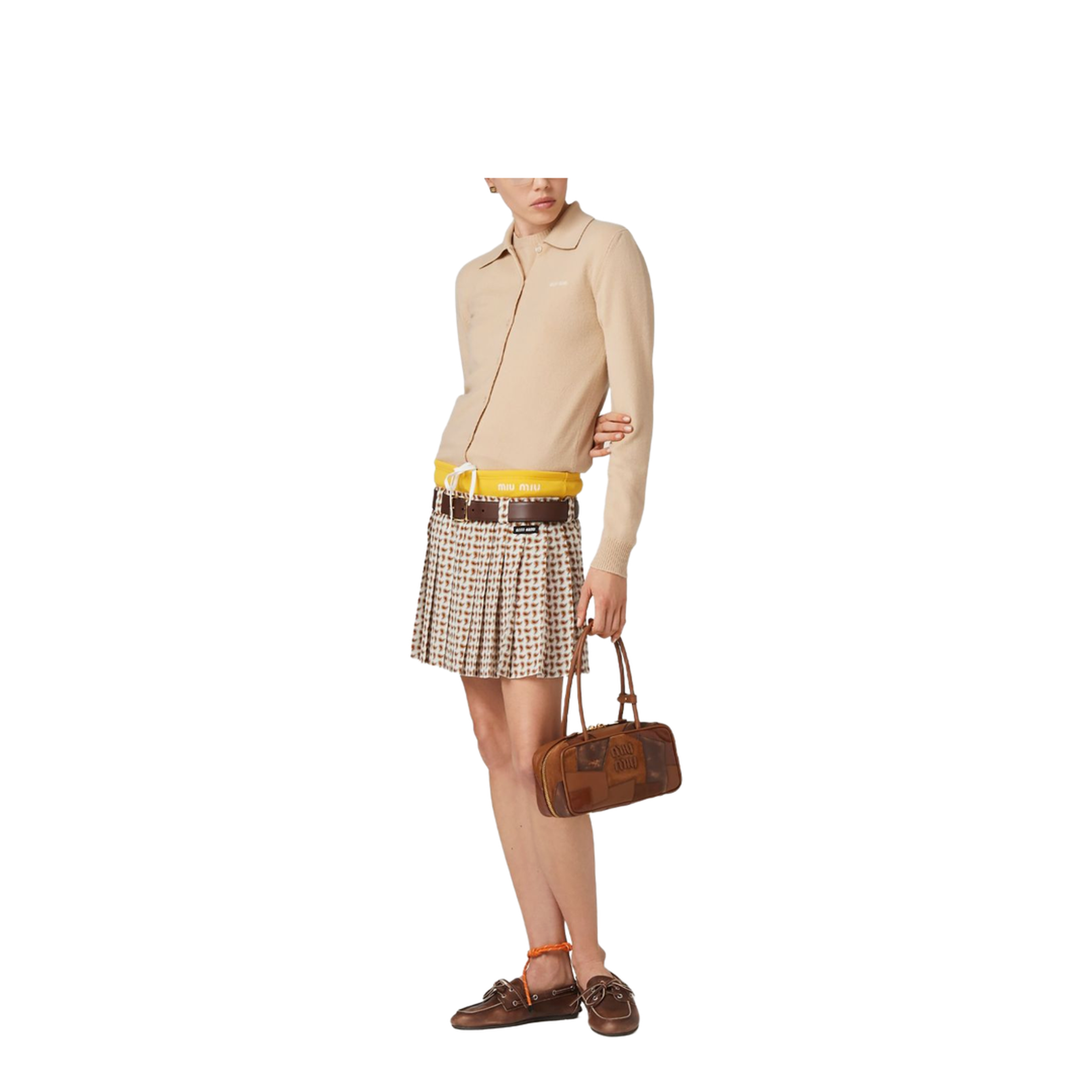 Beau Lambskin Top-Handle Bag - Cognac - Image 2
