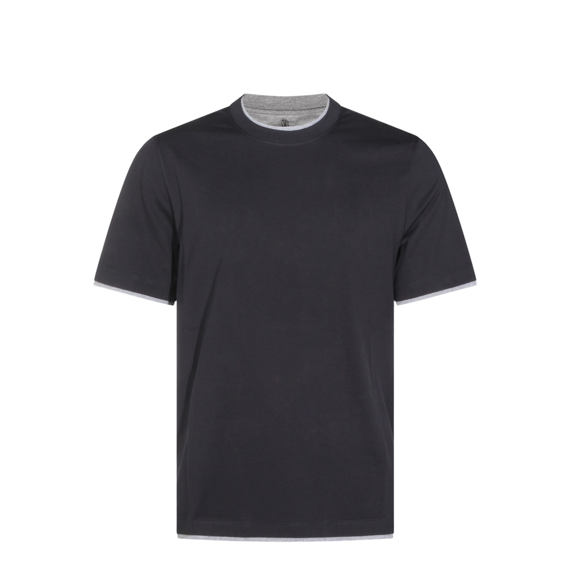 Men's Crew-Neck T-Shirt Dark Blue - Image 2