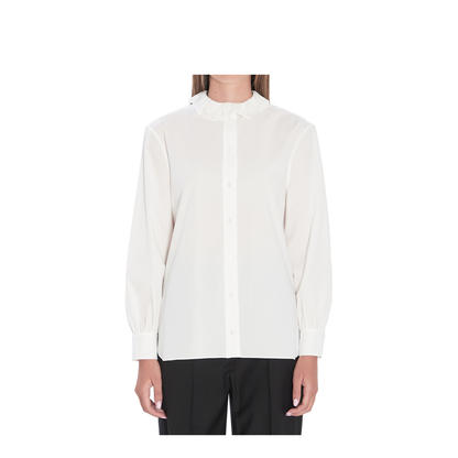 Crumpled Poplin Blouse - Image 1