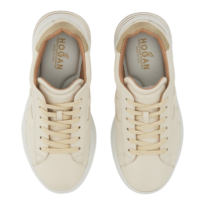 Glitter-Detail Leather Sneakers - Image 11