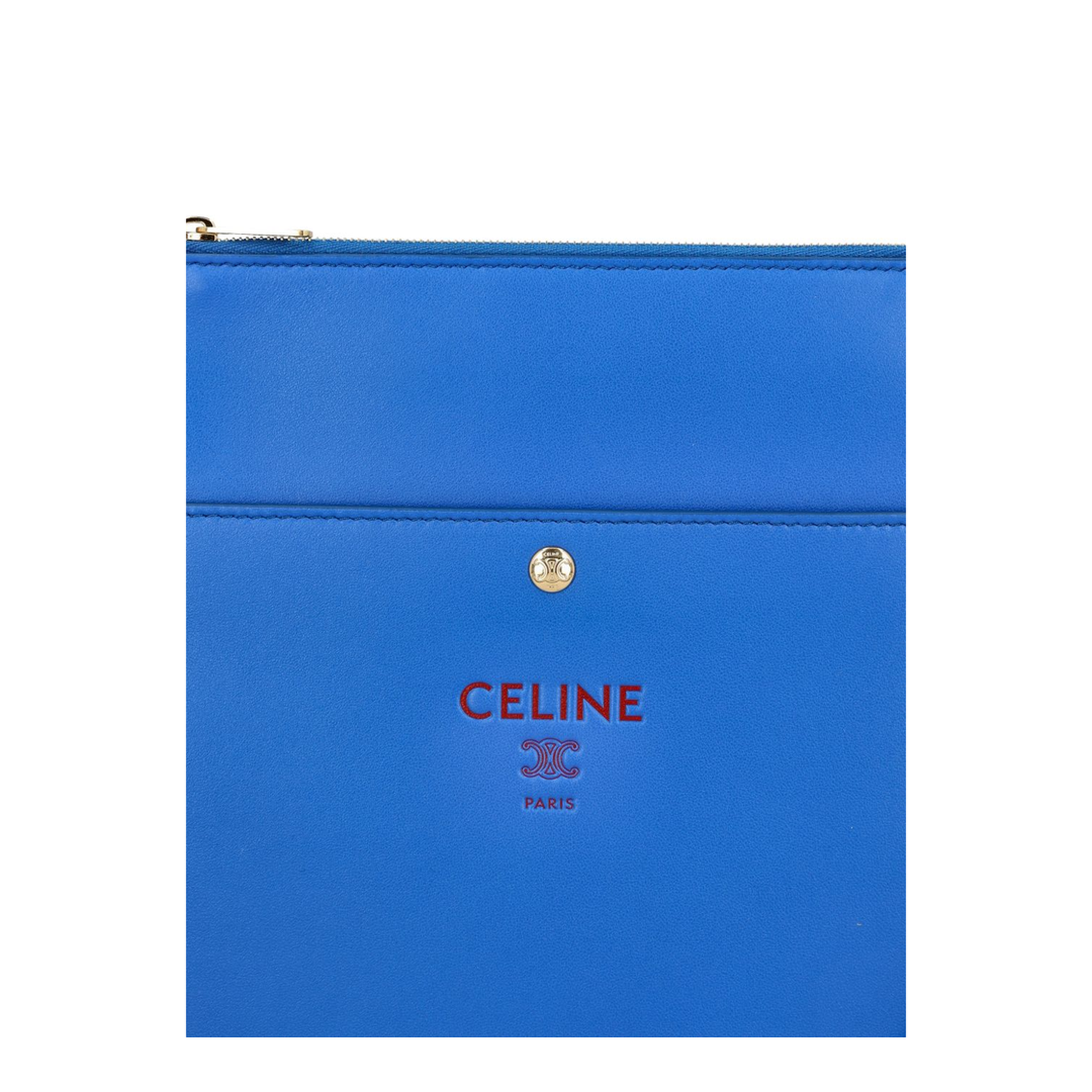 Sharp Lambskin Pouch - Ultra Blue / Ultra Red - Image 4