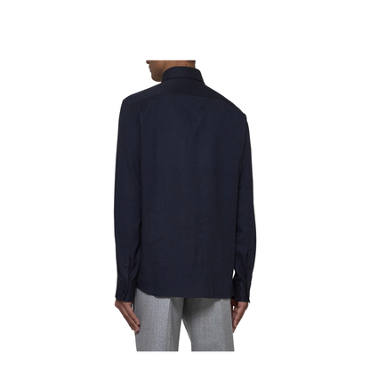 Stretch Flannel Slim Fit Shirt - Image 4