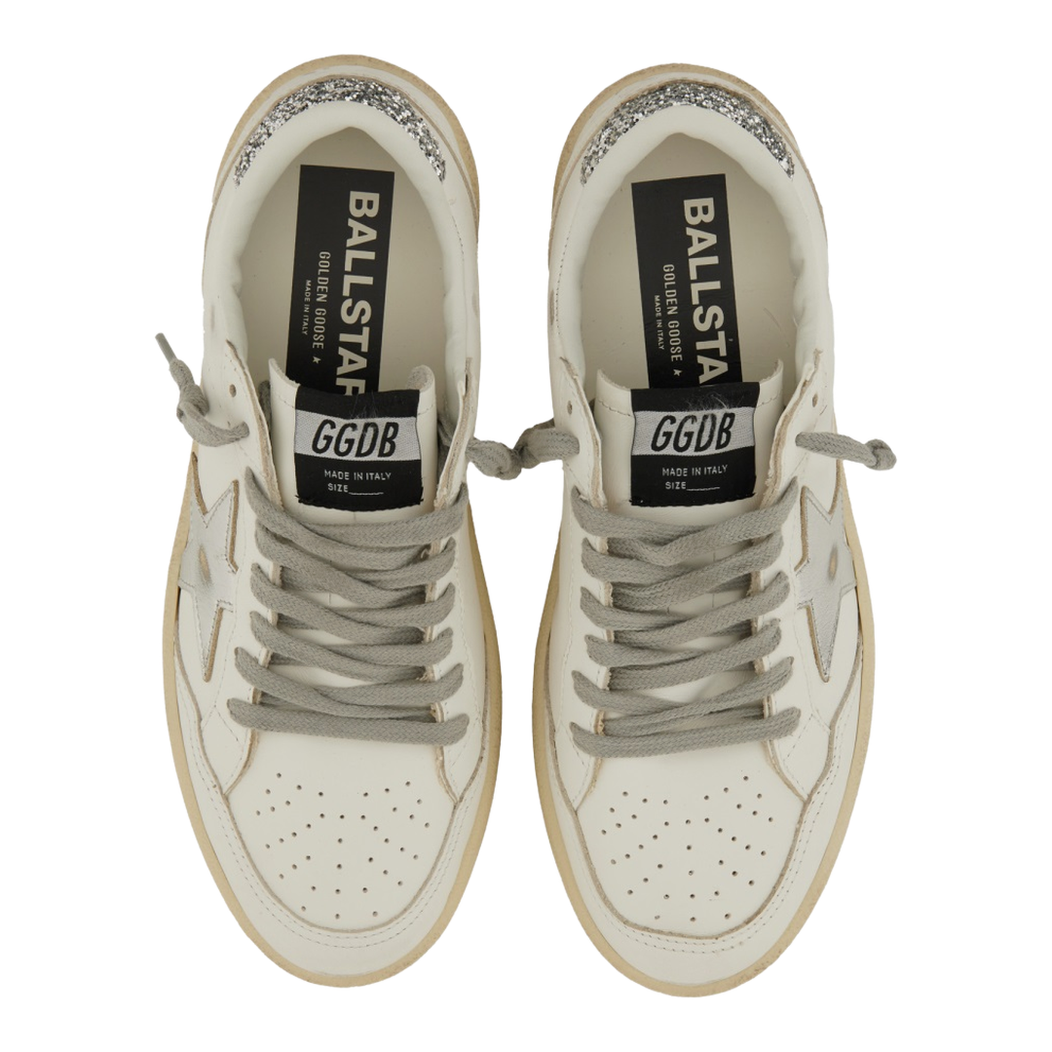 Ball Star with Silver Leather Star and Silver Glitter - Image 8