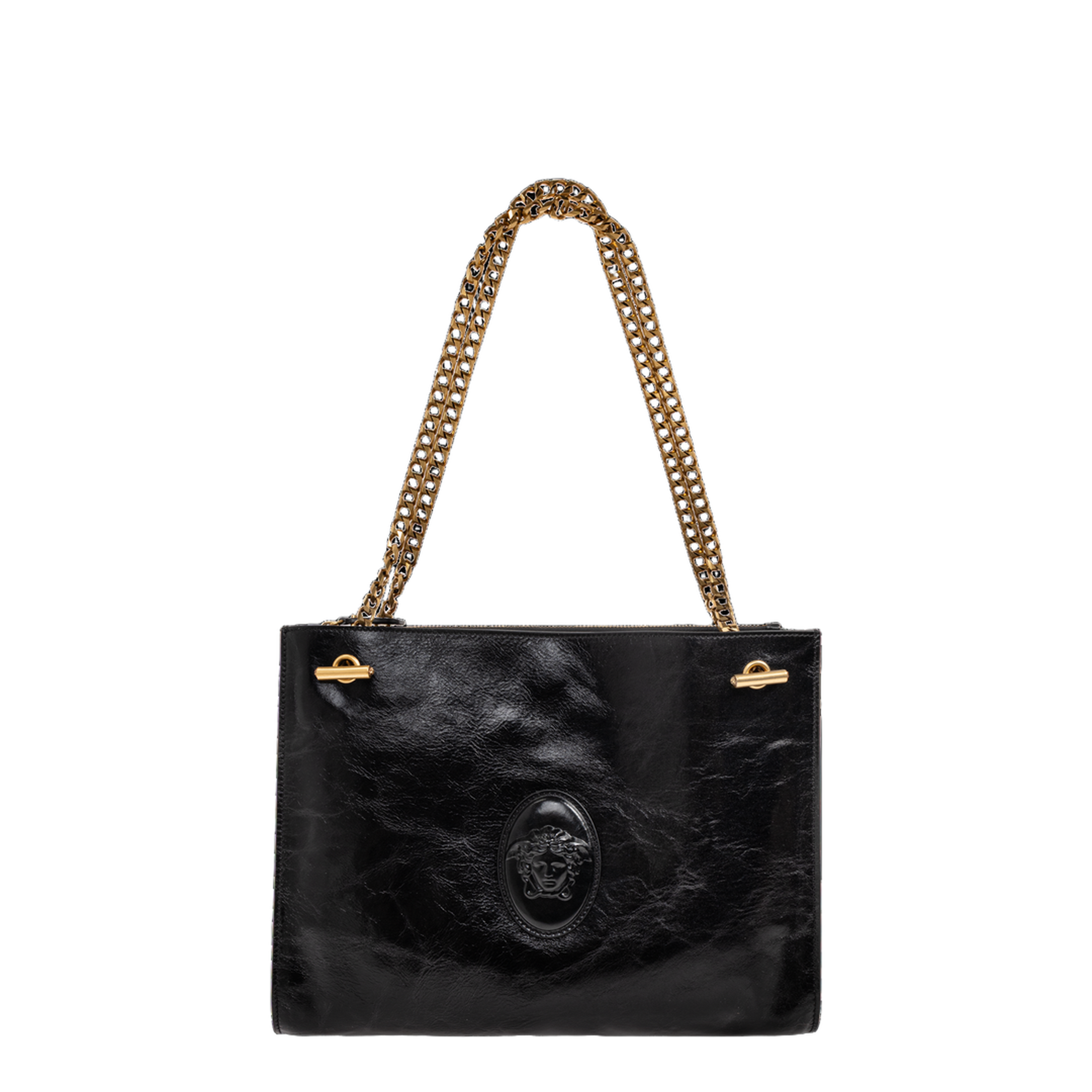 Cabine Calf Leather Shoulder Bag - Black - Image 4