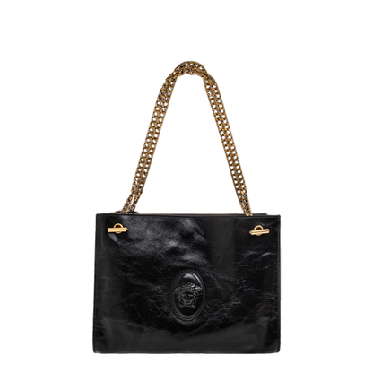 Cabine Calf Leather Shoulder Bag - Black - Image 4