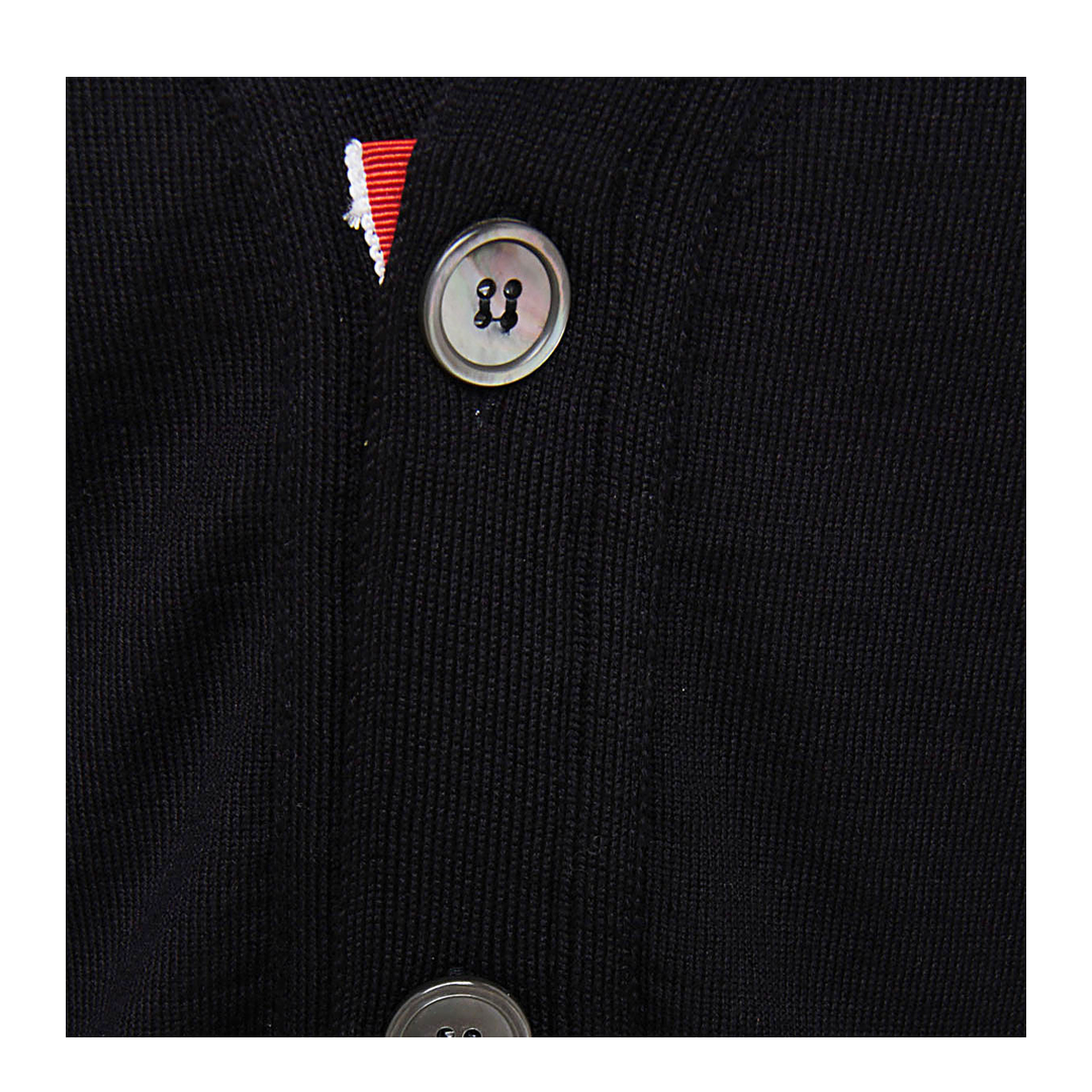 4-Bar Stripe Sustainable V-Neck Cardigan - Image 6
