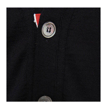 4-Bar Stripe Sustainable V-Neck Cardigan - Image 6