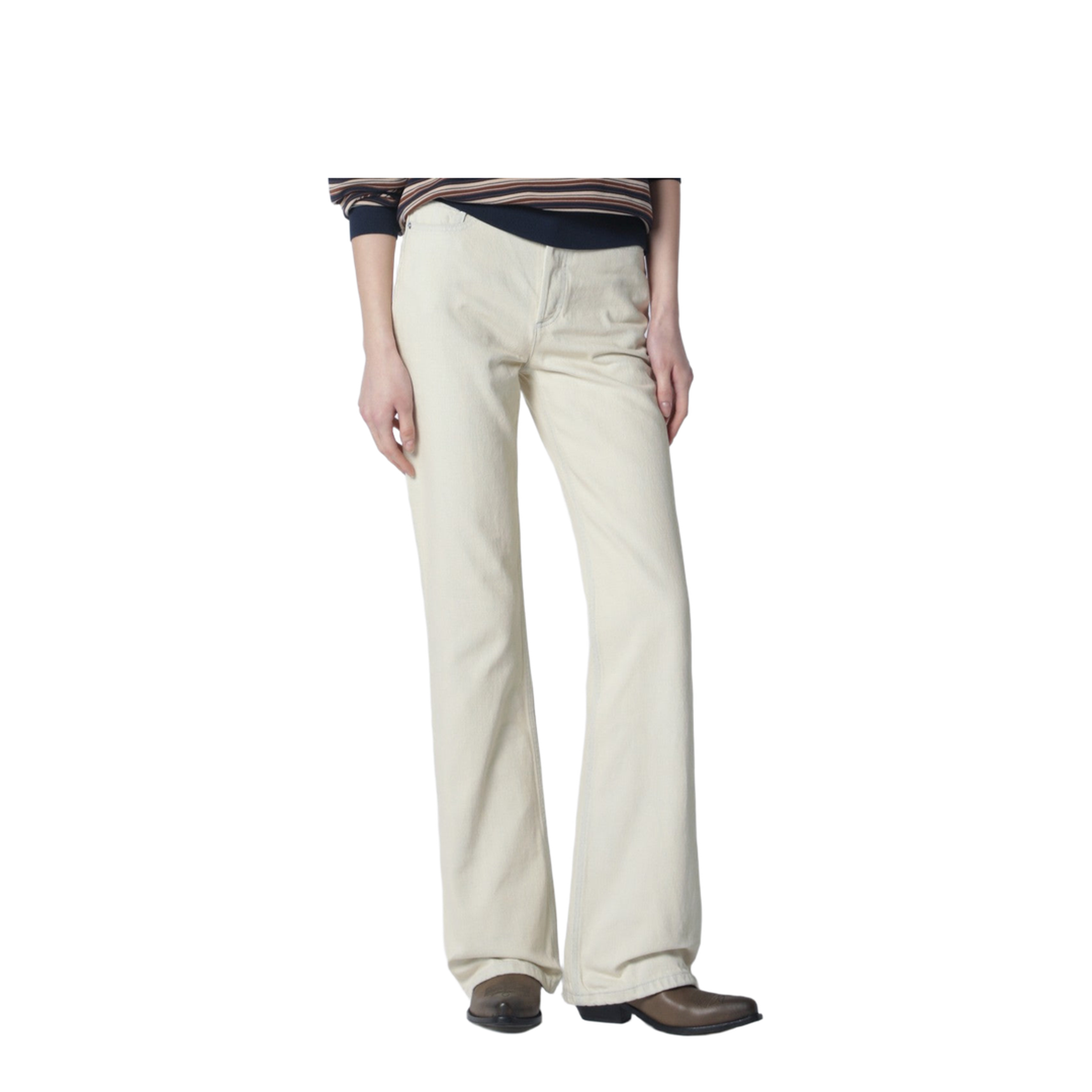 White Jeans with Faded Effect - Image 1