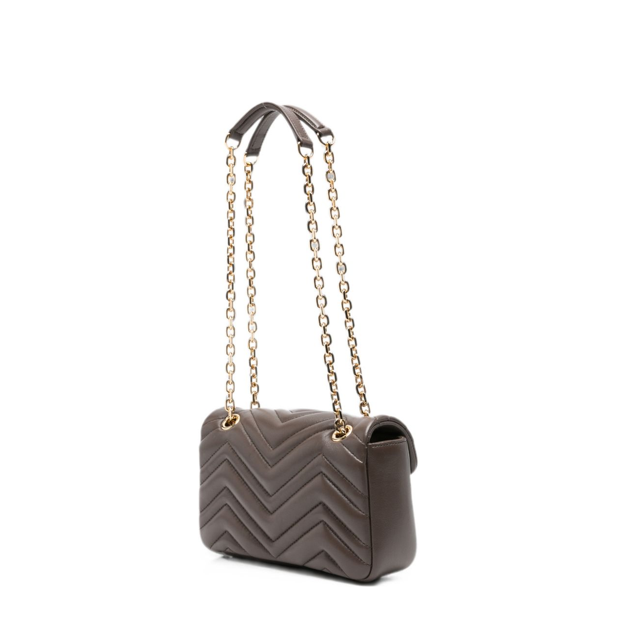 GG Marmont Small Matelassé Nappa Leather Shoulder Bag - Dark Taupe - Image 2