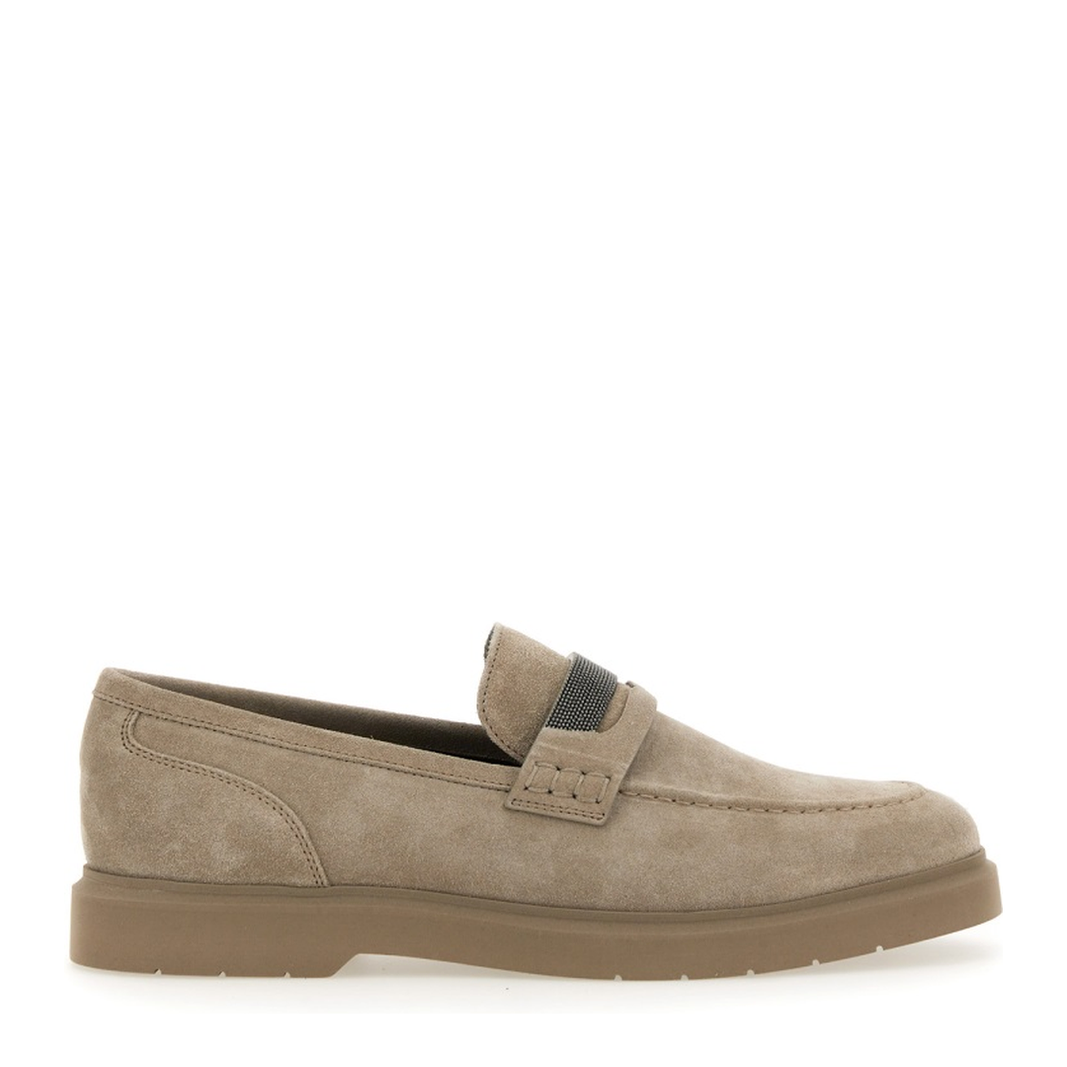 Suede Penny Loafer - Image 1