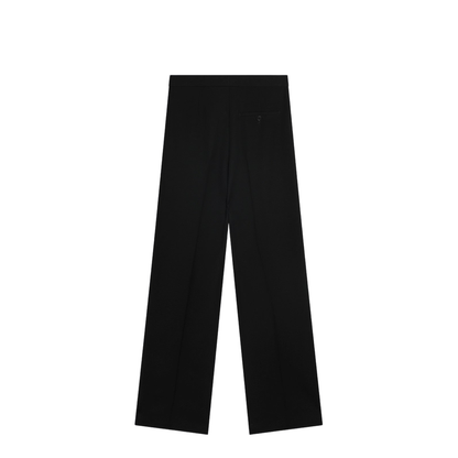 Straight-leg wool trousers - Image 2