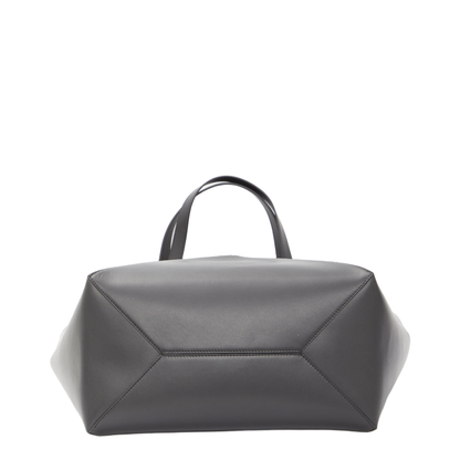 Puzzle Fold XL Leather Tote Bags - Black - Image 3