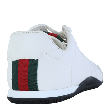 Shift Trainers in White Leather - Image 6