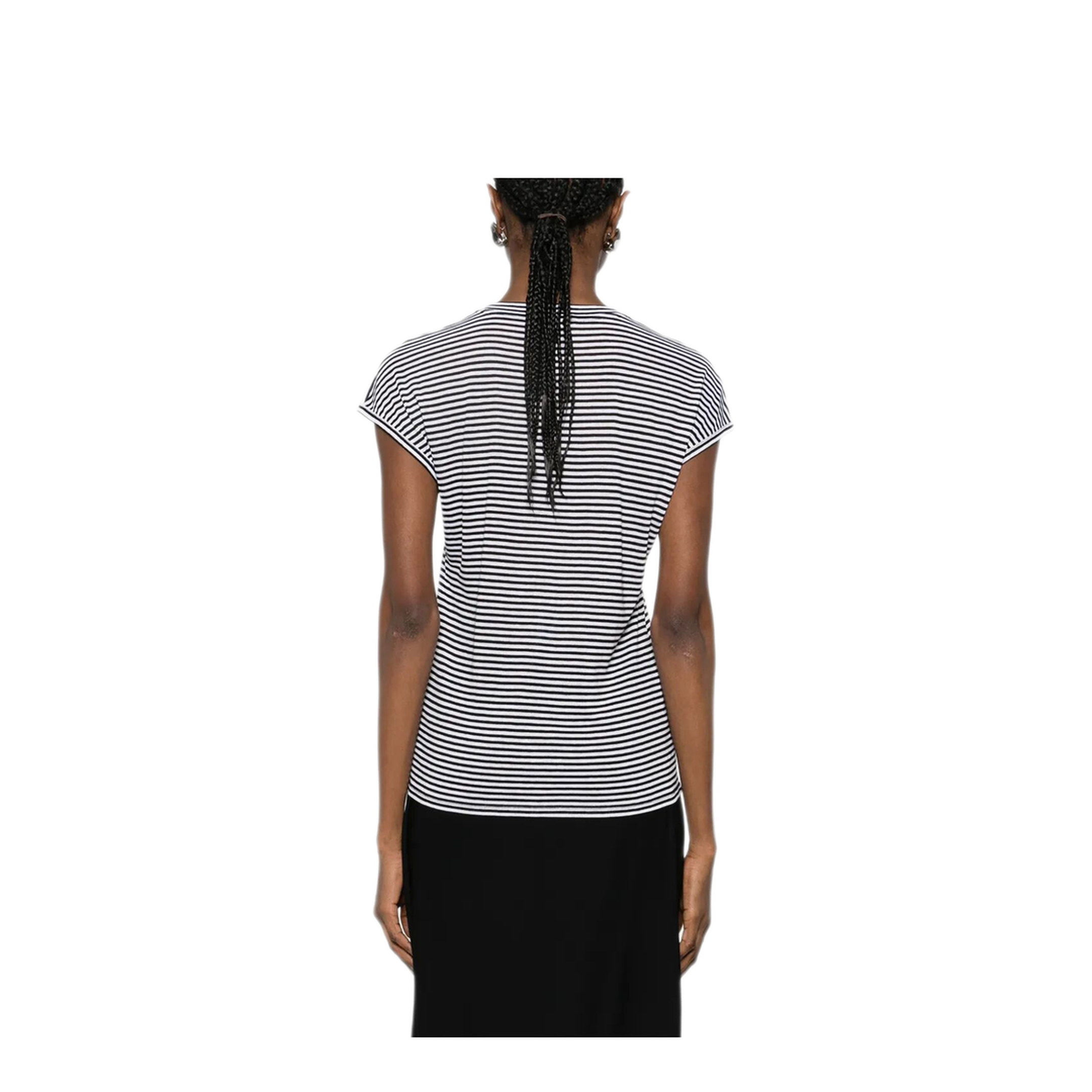 Striped Viscose T-Shirt - Image 4