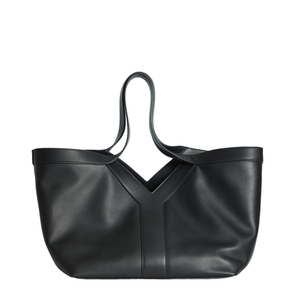 Y Small Calfskin Tote - Black - Image 1