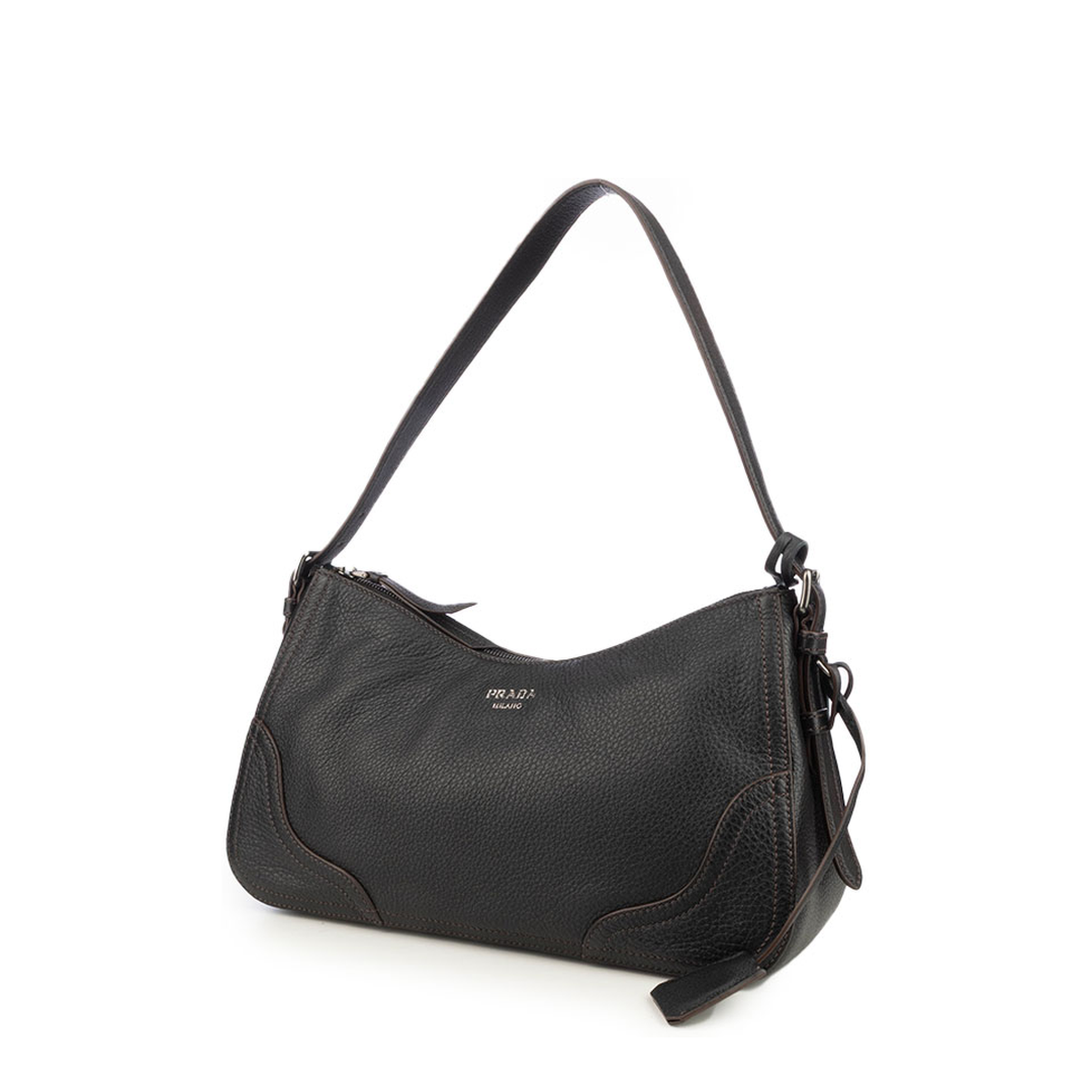 Aimèe Large Buckskin Shoulder Bag - Black - Image 2