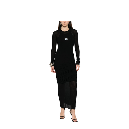 Long-Sleeved Midi Dress - Image 4