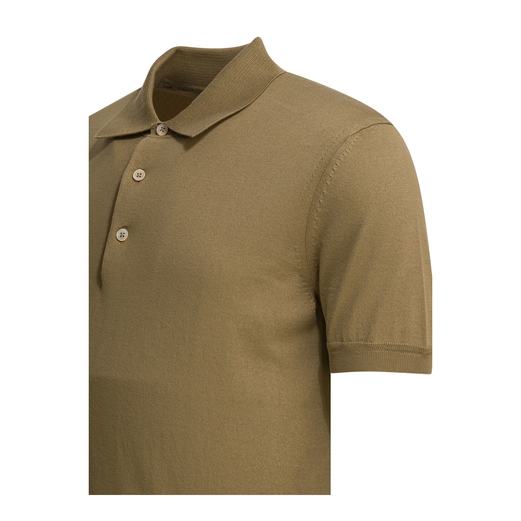 Cotton Knit Polo Shirt - Image 4