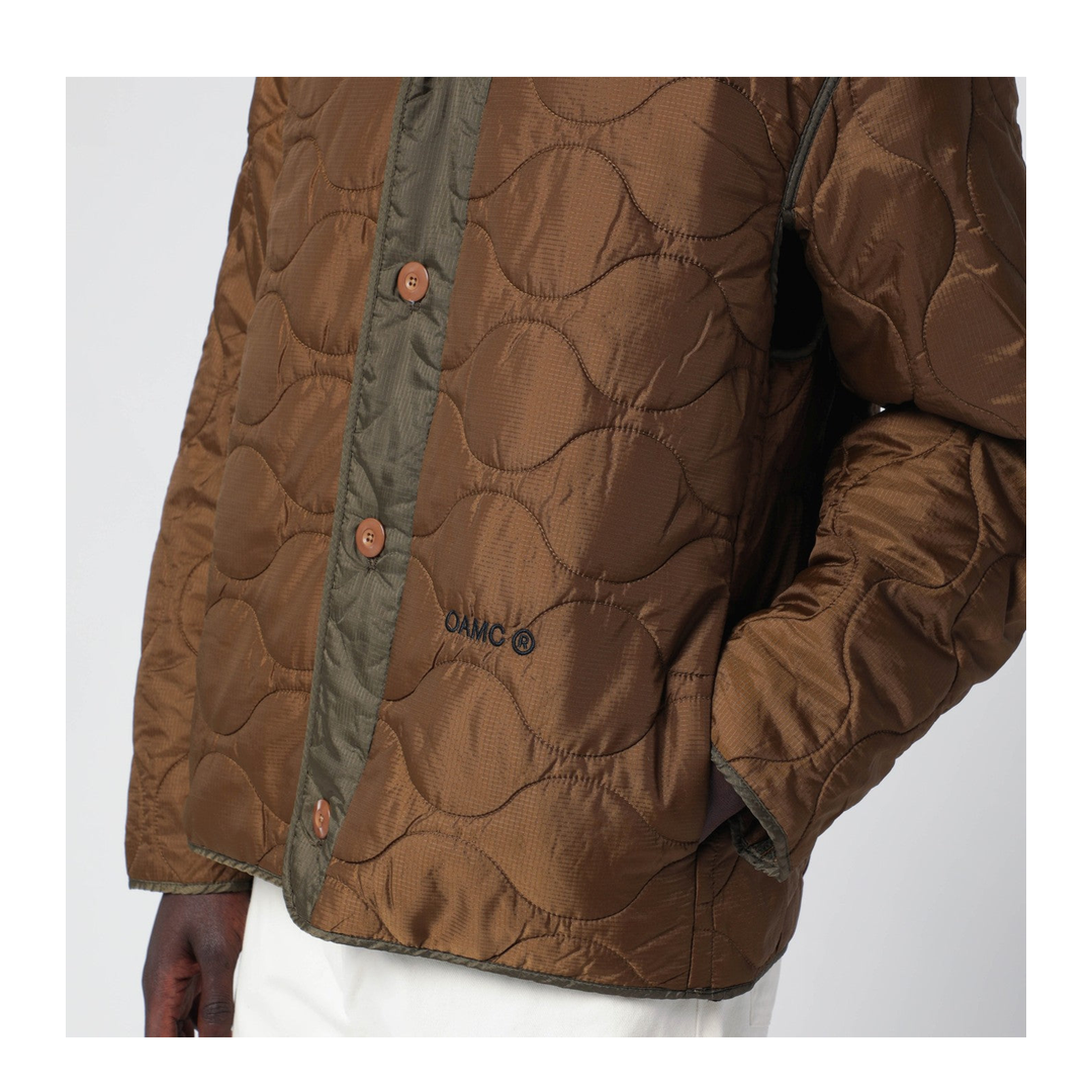 Beige Combat Liner Jacket - Image 2