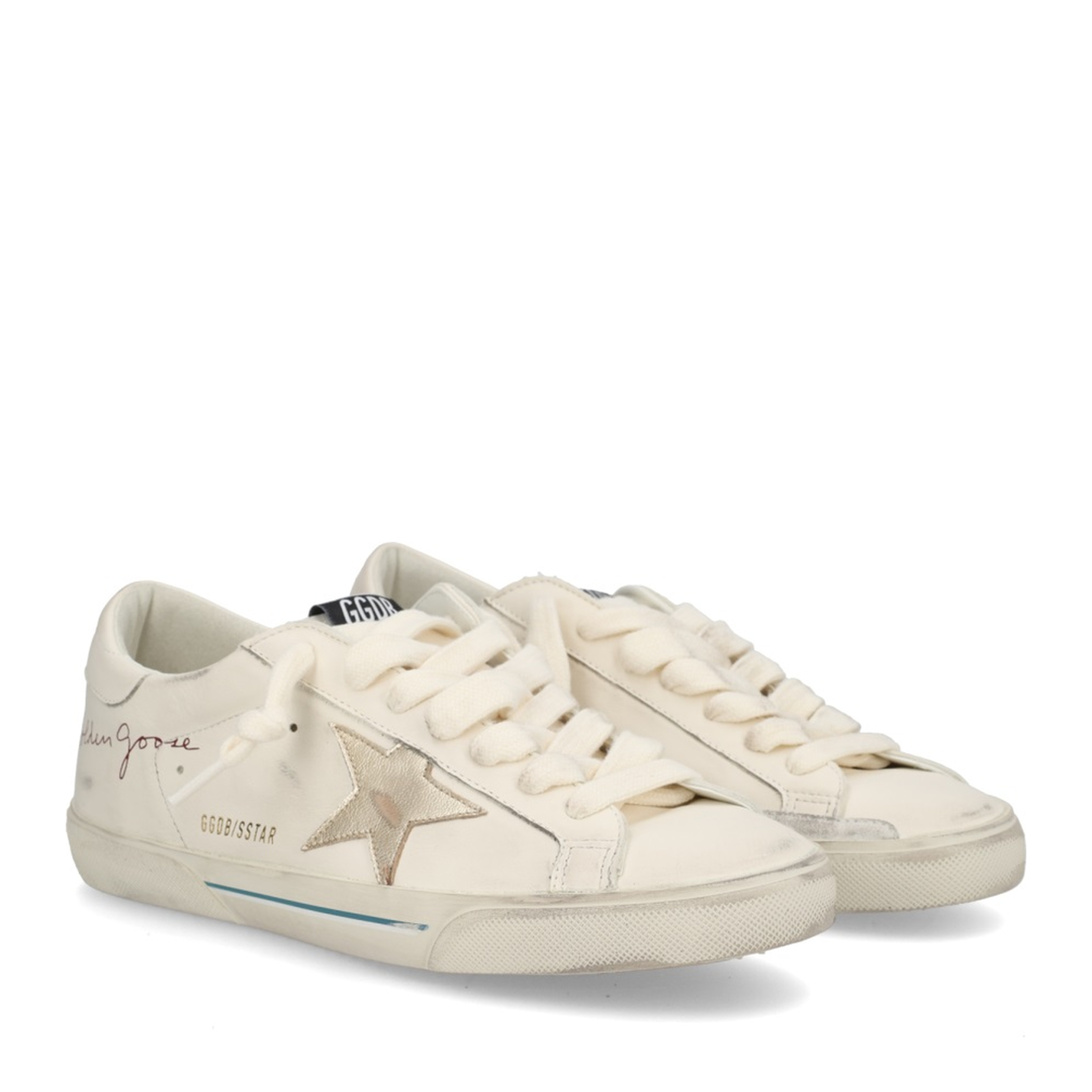 Super-Star Nappa Leather Sneakers with Laminated Leather Star - Image 2